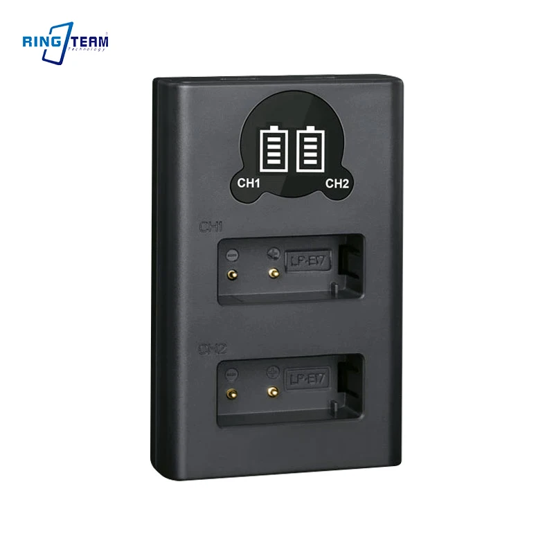 Фото LP-E17 Зарядное устройство с двумя USB-портами для Canon EOS M3 M5 M6 750D 760D 800D T6i T6s T7i |   Подходит для аккумулятора LP E17 E17 №1
