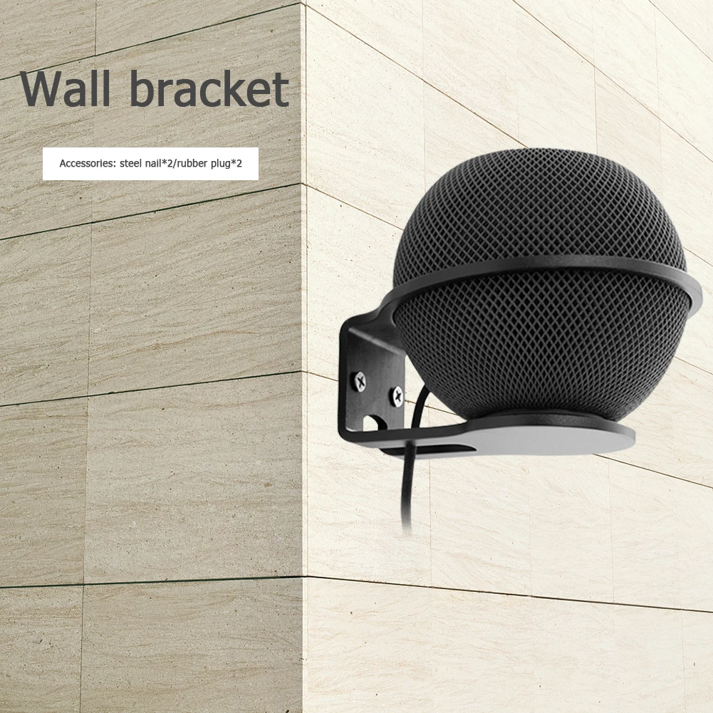 electronic machine game parts for apple homepod mini aluminum wall mount hanger holder shelf stand with screws free global shipping