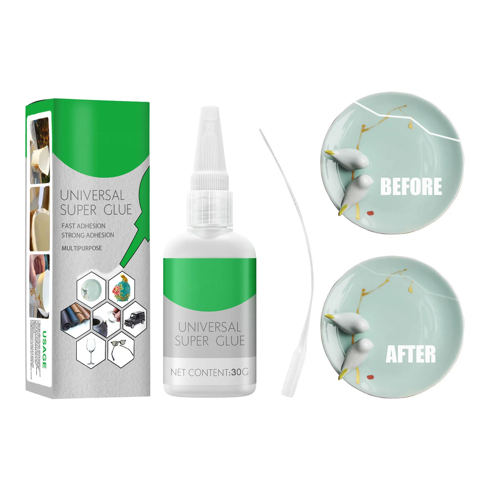 

Instant Strong Super Glue 30g/50g Adhesive Fast Adhesion Repairing Tool For Toys Crafts Universal Glue Household