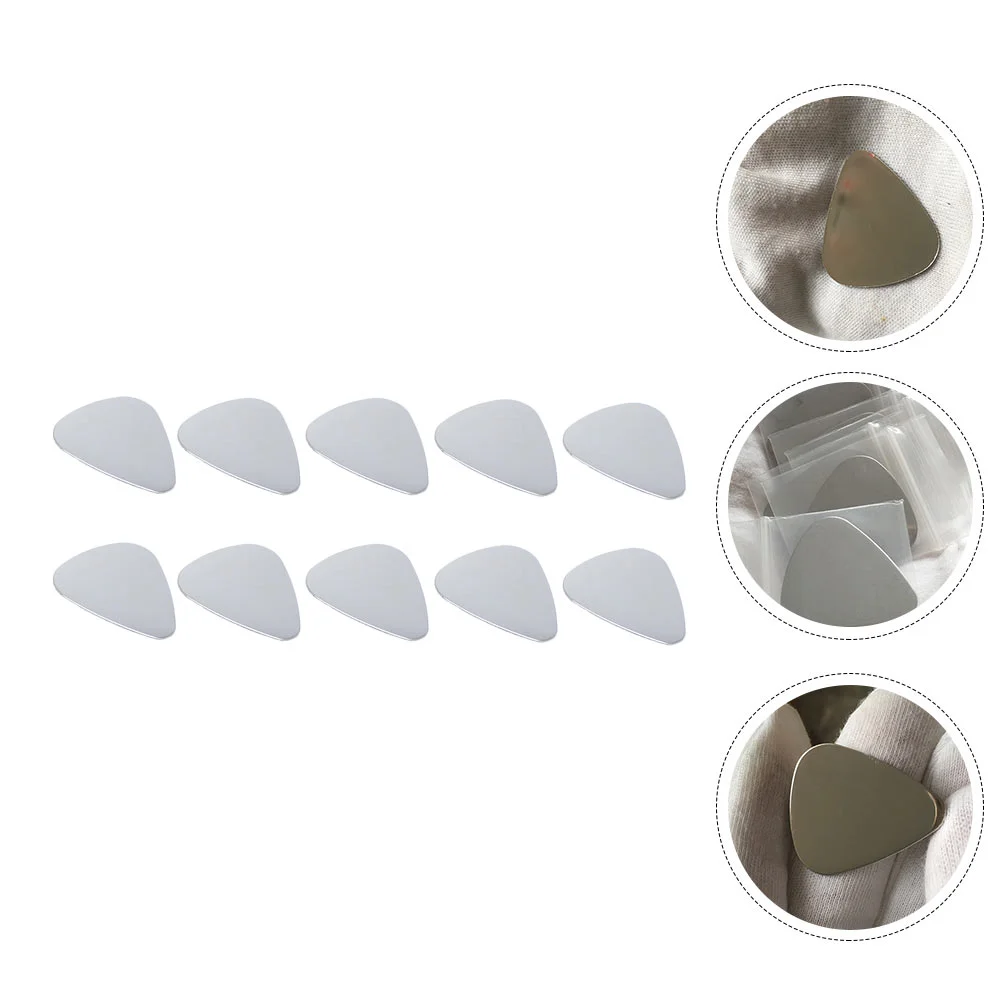 

12pcs Universal Guitar Picks Plastic Plectrums Guitar Accessories (Silver)