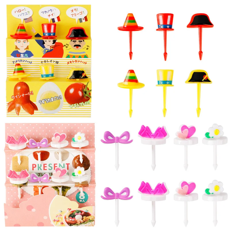 

Halloween Christmas Fruit Fork Cartoon Pattern Fruit Picking Cupcake Decorating Insert Card Kids Birthday Party Theme Party