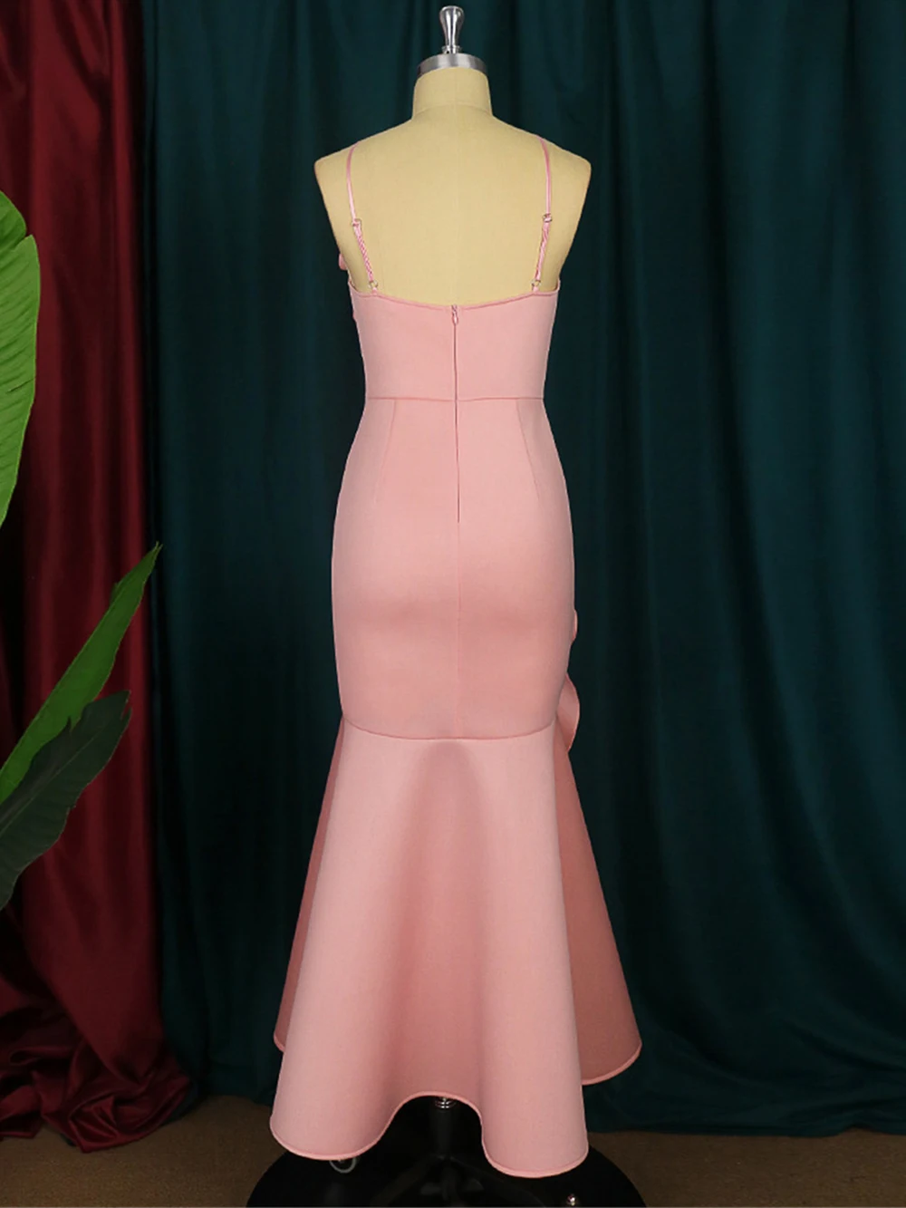 Romans Strapless Wedding Party Dress Pink Cocktail Dress Long Party Dress Women Night Dress Robe de soiree Evening Dress