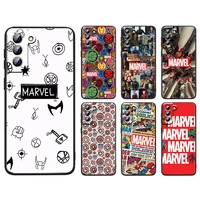 marvel avengers logo cool for samsung a91 a72 a71 a53 a52s a51 a42 a33 a32 a22 a21s a13 a03s a02s a01 core black phone case capa