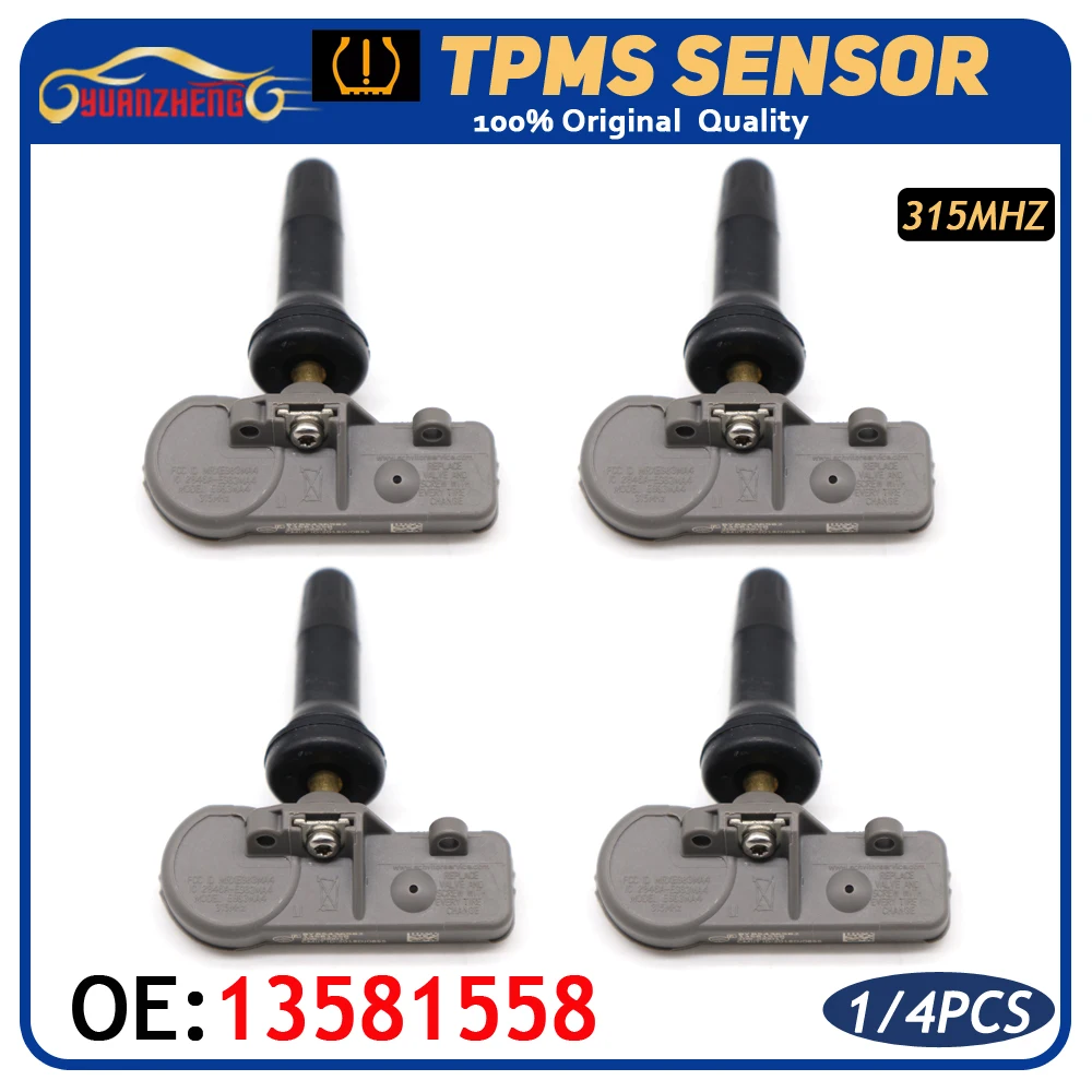 Система контроля давления в шинах TPMS 13581558 для Buick Lacrosse Regal Chevrolet Cruze Equinox Camaro 12768826 |