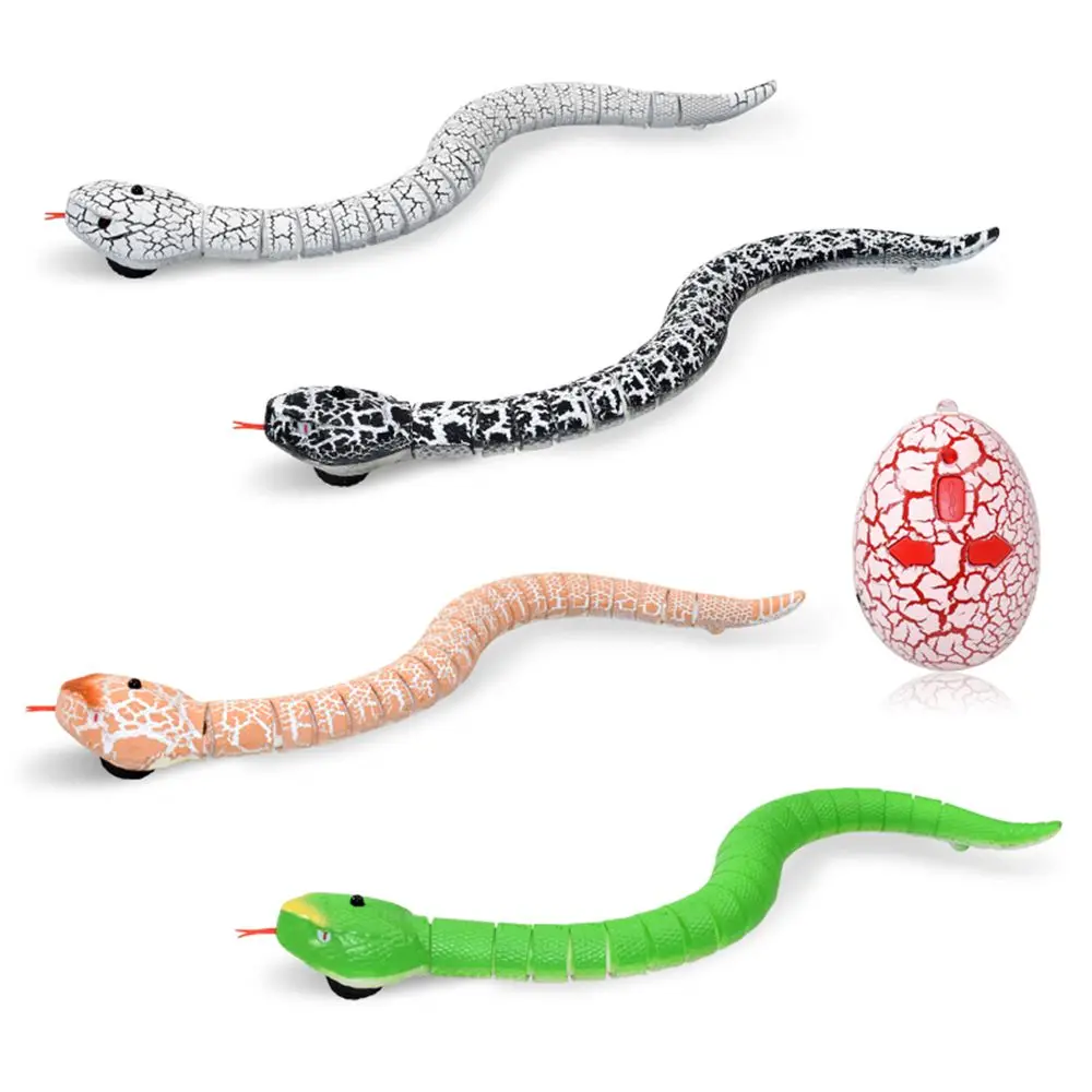 

Infrared remote control cobra Animal Toys Rattlesnake Retractable funny and tricky simulation snake USB charging children toy
