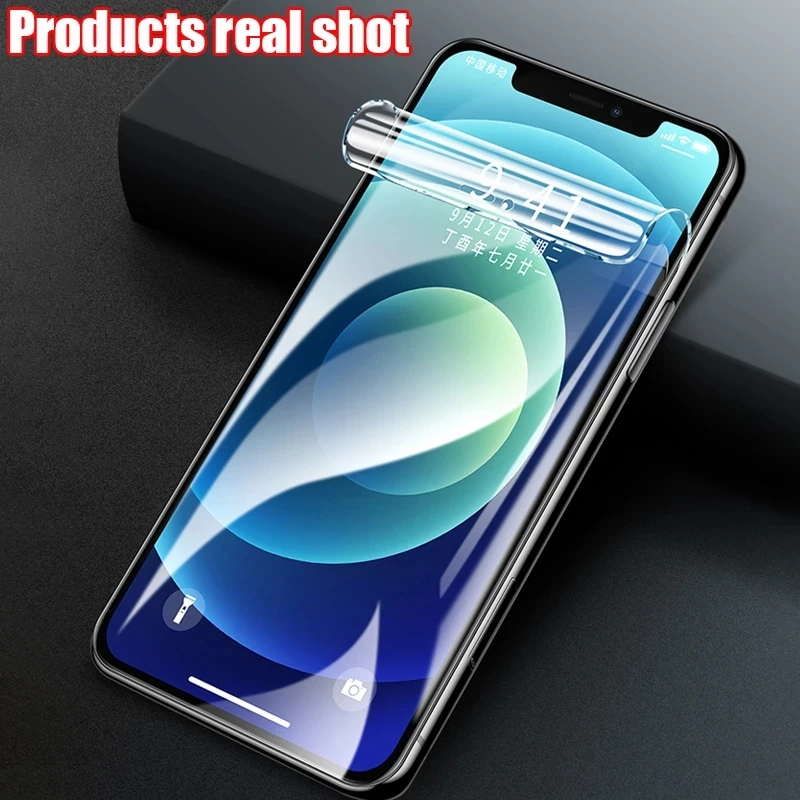

Гидрогелевая Защитная пленка с полным покрытием экрана для iPhone 14 11 12 13 Pro Max X XR XS Max 6 7 8 Plus