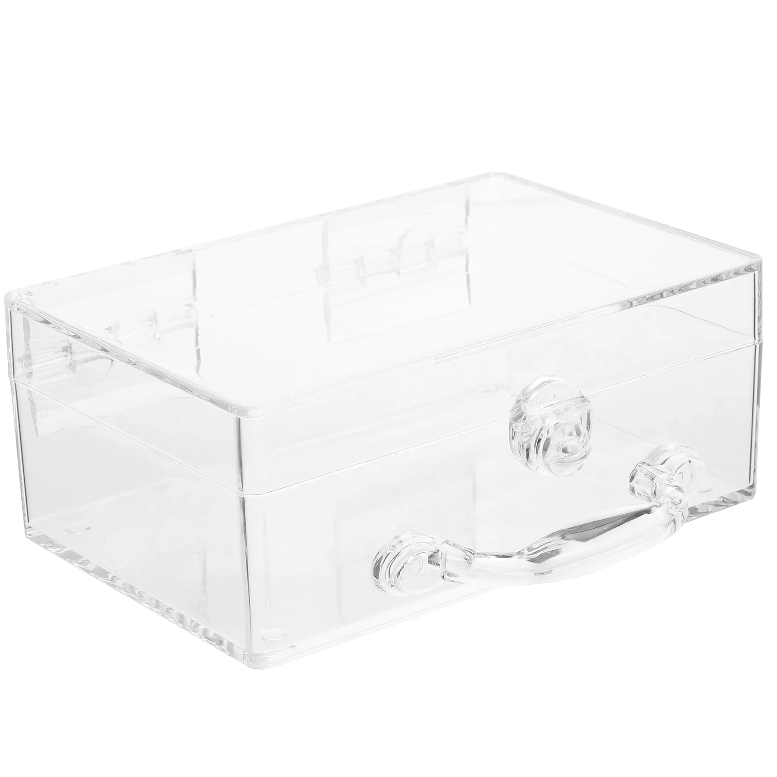

Transparent Suitcase Cosmetics Storage Box Transparent Box Ps Clear Organizer Box
