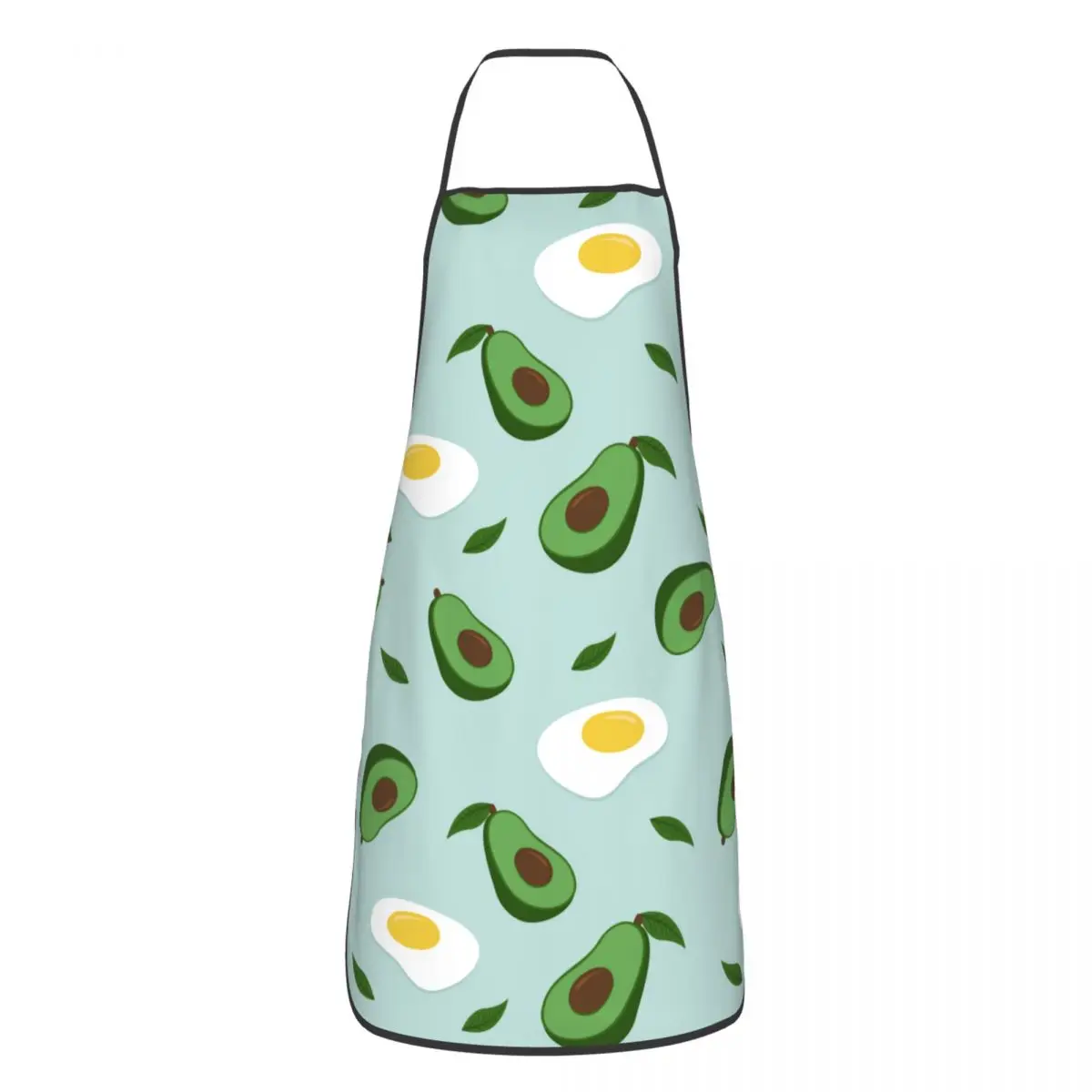 

Avocado Apron for Women Men Funny Kitchen Bibs Fruit Polyester Cuisine Cooking Baking Household Cleaning Pinafore