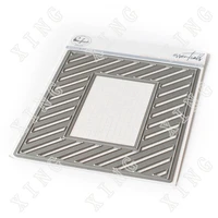 diagonal stripes with window new metal cutting dies scrapbook diary decoration embossing template diy greeting card handmade