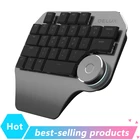 Цветная дизайнерская специальная живопись, маленькая клавиатура, индивидуальная Персонализированная клавиатура для планшета, Механическая игровая клавиатура одной рукой