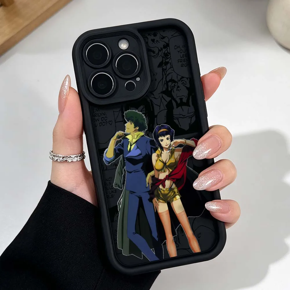 Фото Популярный чехол для телефона с аниме-принтом Cowboy Bebop для Apple iPhone 17 16 15 14 13 12 11 Mini Plus Pro Max, силиконовый чехол Eye Ladder №3
