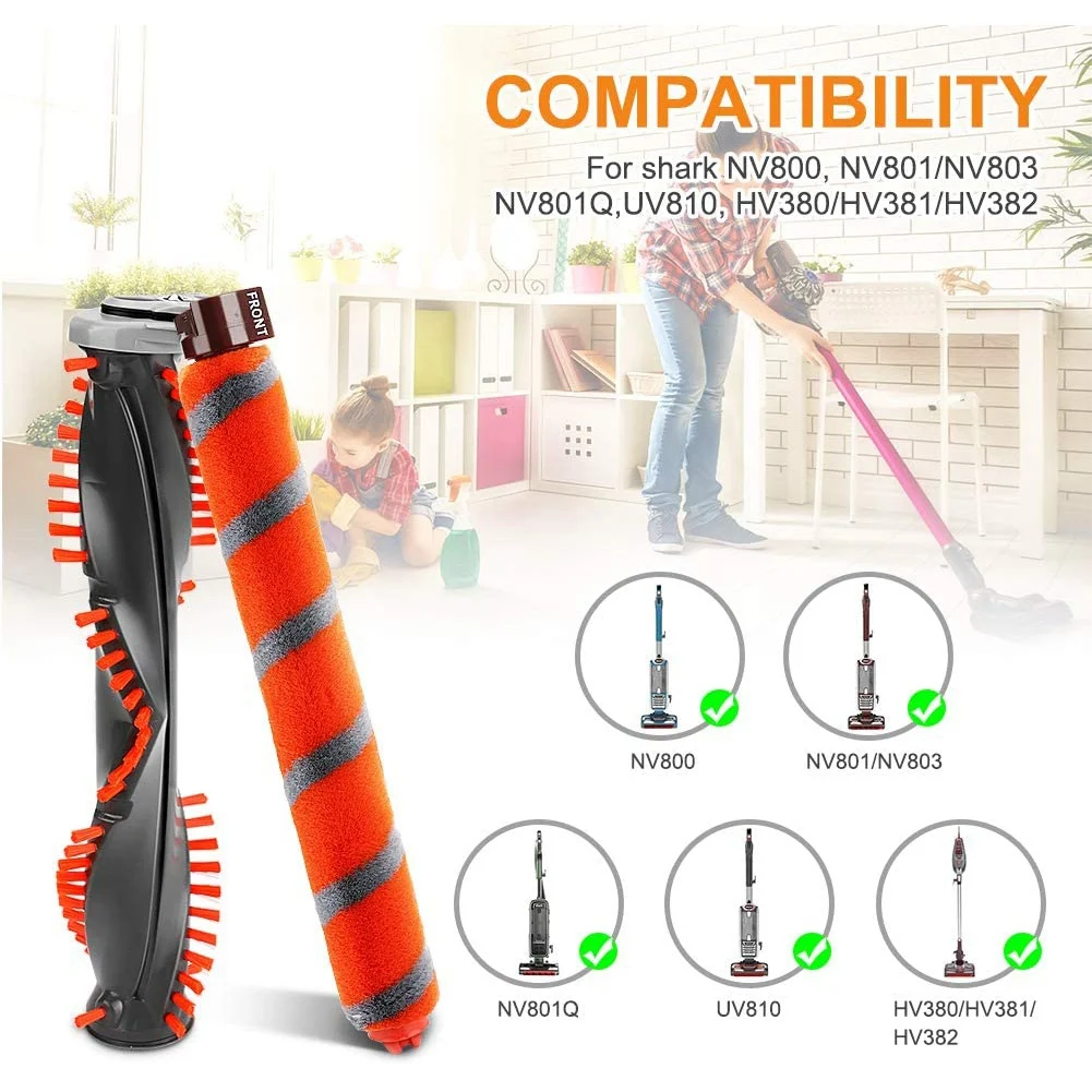 Замена вакуумной роликовой щетки для Shark Duo Clean NV800 NV800W NV801 NV801Q NV803 UV810 HV380 HV381 HV382 HV384