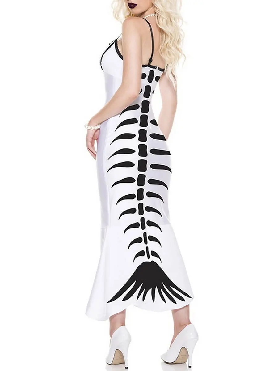 

Женское платье «рыбий хвост» на Хэллоуин, летнее платье без рукавов с принтом «рыбий хвост» для вечеринок и коктейлей, Пляжная уличная одежда