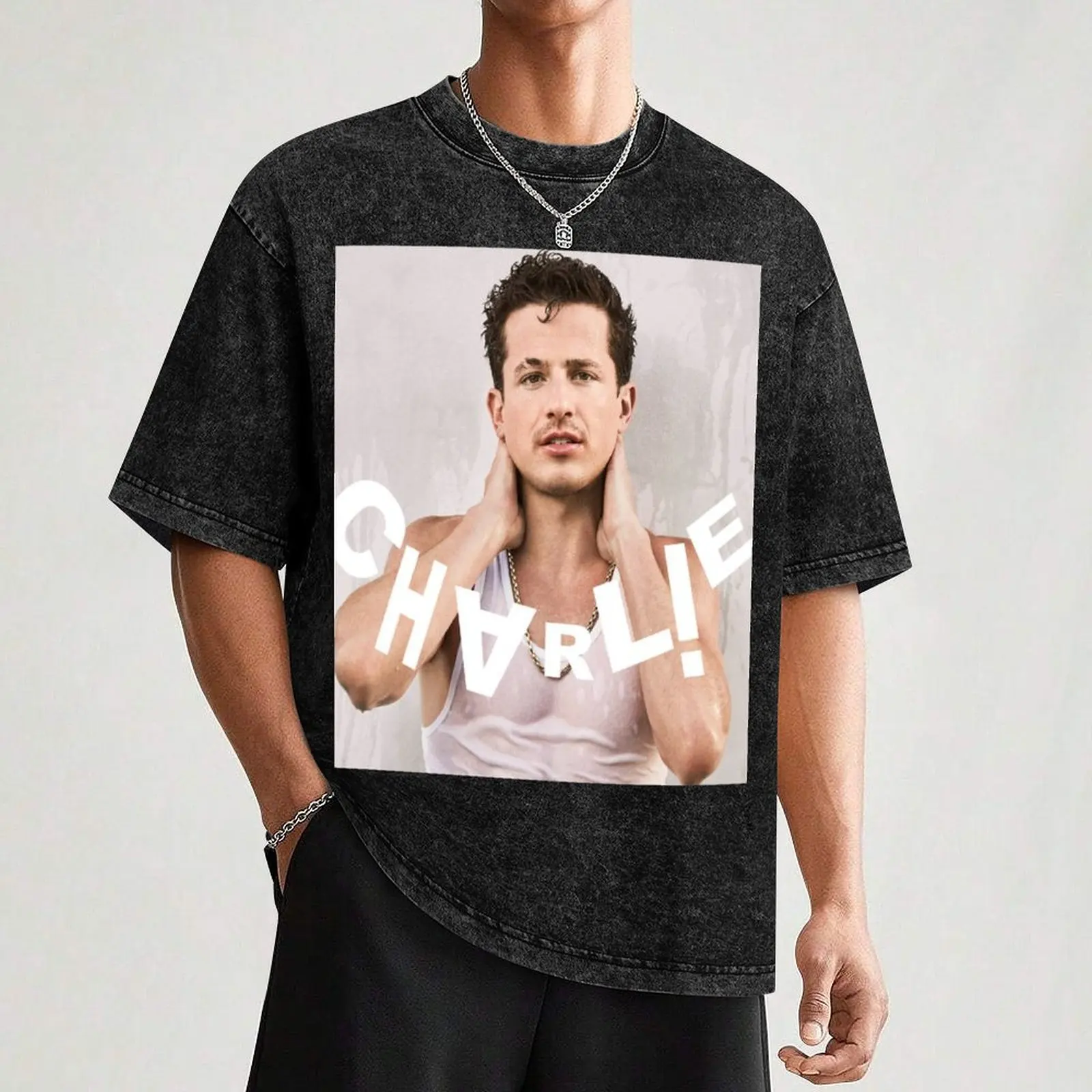 Музыка - футболка Charlie Puth одежда летний топ набор мужских футболок с рисунком