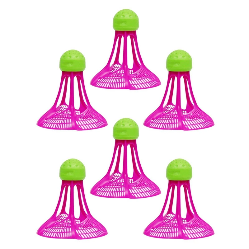 

6X ветрозащитный бадминтон, открытый бадминтон, ветрозащитный пластиковый мяч, стандартные устойчивые спортивные тренировочные мячи