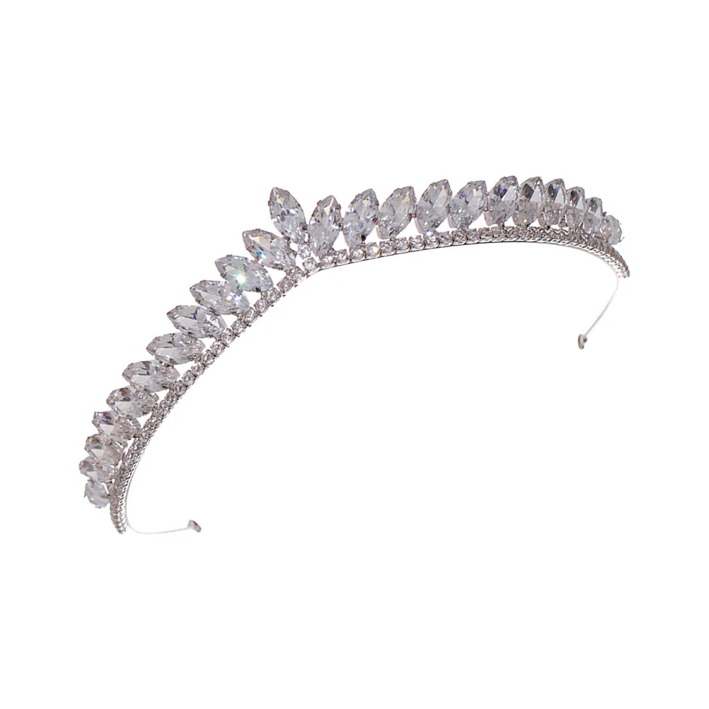 

Girls Headband Crown Headdress Bride Headpiece Studded Hair Band Padded Fashion Accessories Wedding Crystal
