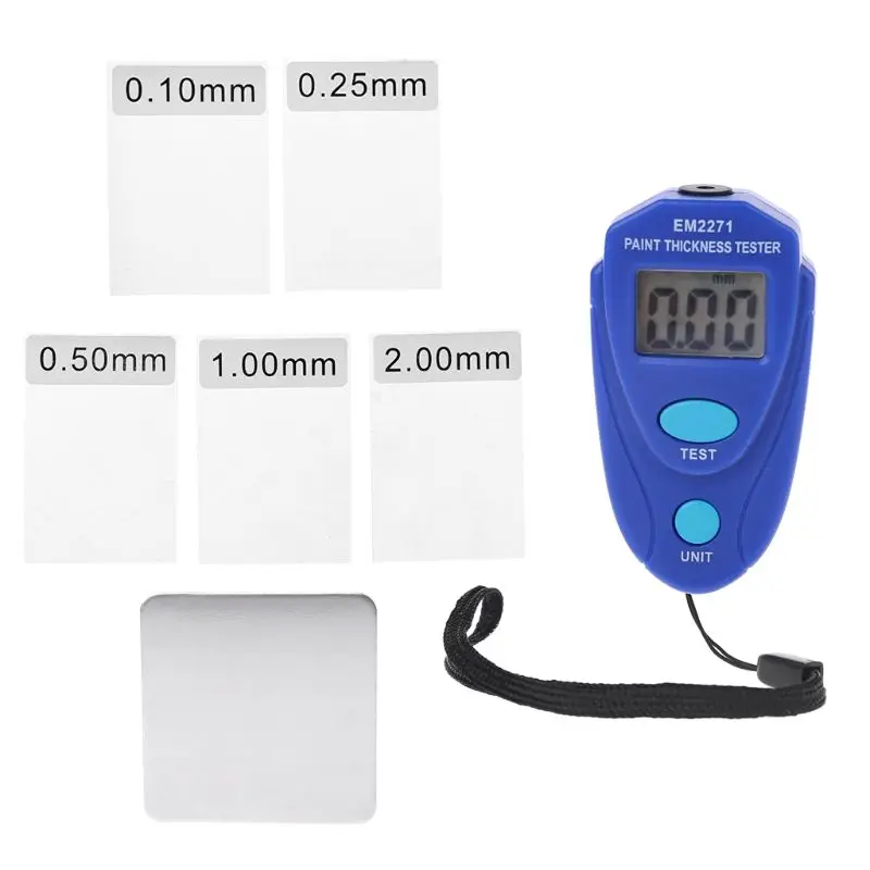 

:EM2271 Digital Mini Thickness Gauge Car Paint Tester Thickness Coating Meter