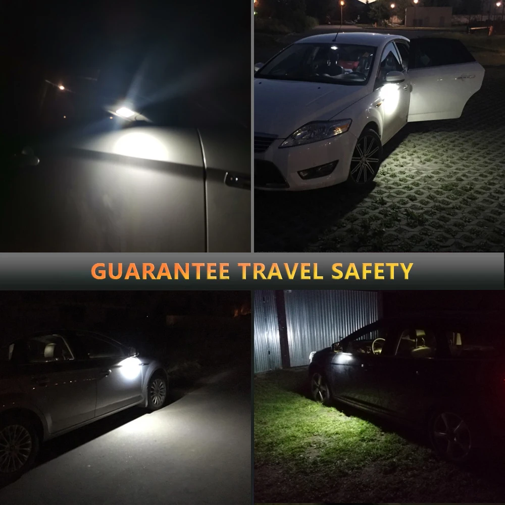 2x CANBUS LED Under Mirror Puddle light for Ford Focus MK3 MK2 Mondeo MKIV MKV Kuga C-Max Escape S-Max Welcome Lamp - купить по