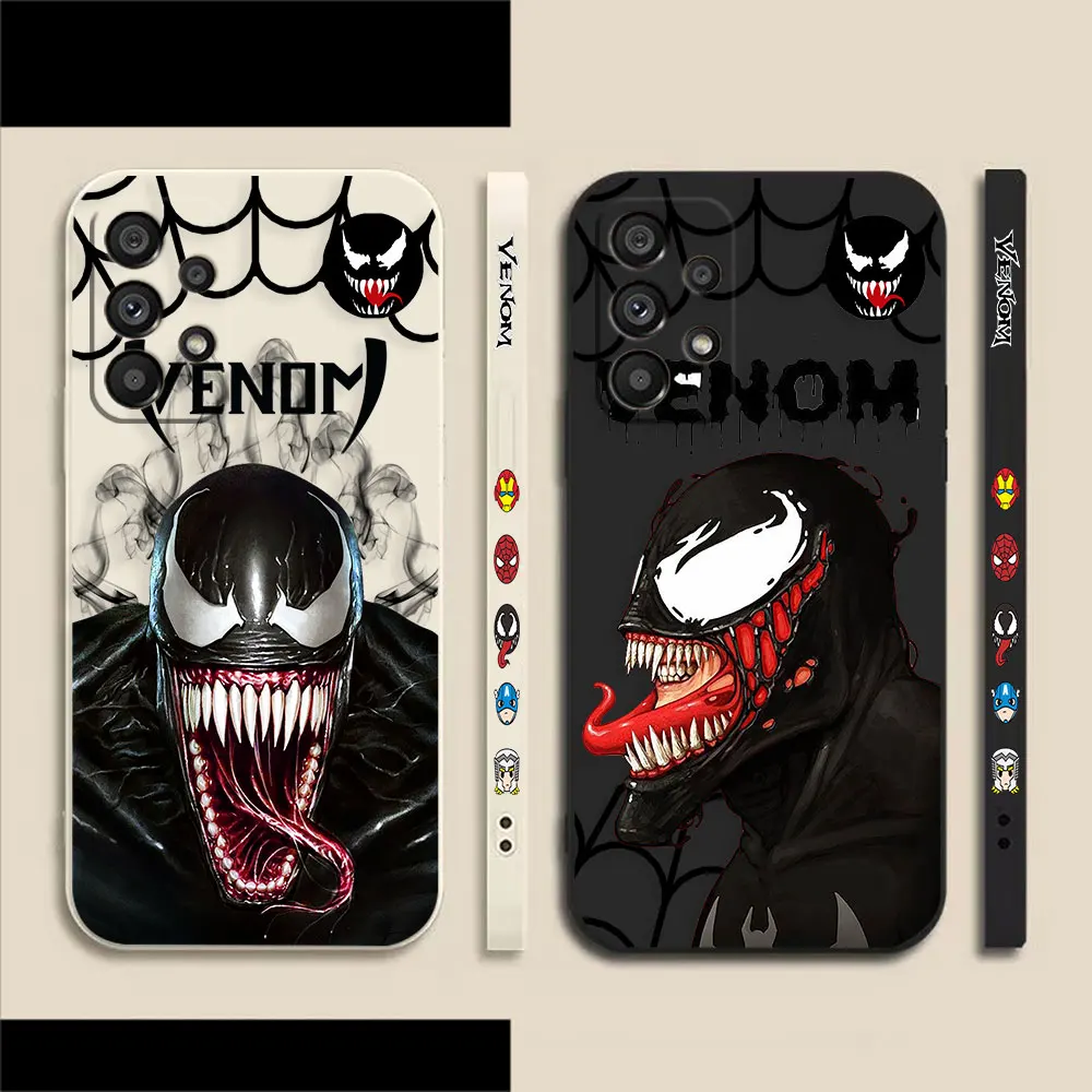 

Marvel Venom Phone Case For Samsung A91 A73 A72 A71 A53 A52 A51 A42 A33 A32 A31 A23 A22 A21S A13 A12 A52S A22S AO3S 4G 5G Case
