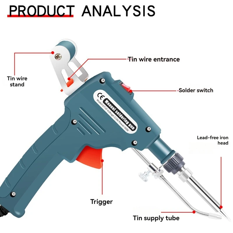 Автоматический паяльный инструмент GTBL 60 Вт ручной внутренний нагрев