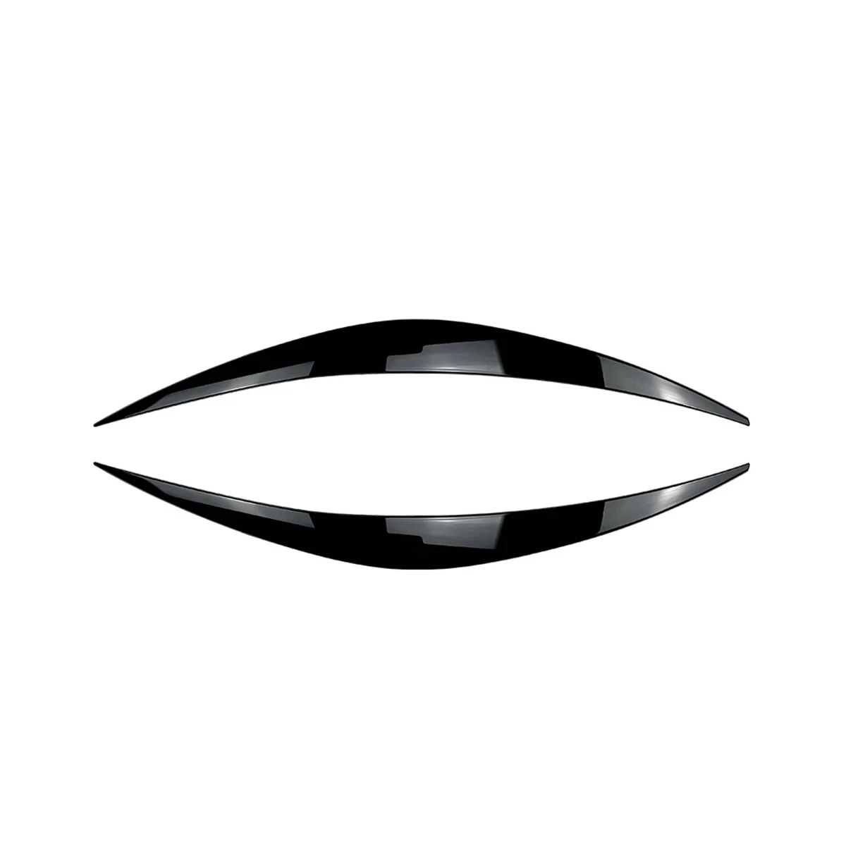 

Блестящая черная накладка на переднюю фару для Hyundai I30 I30N MK3 2017-2019, декоративная полоса, Накладка для бровей, наклейка