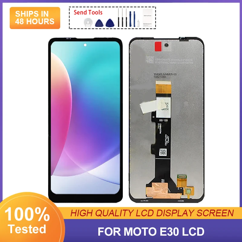 

ЖК-дисплей 6,5 дюйма XT2159-1 для Moto E30, сенсорный экран, дигитайзер в сборе, Замена с рамкой, бесплатная доставка