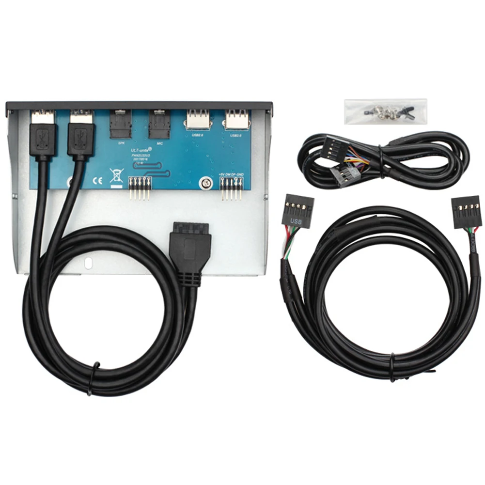 1 шт. 4 порта USB 2 0 Hub USB2.0 адаптер PC Передняя панель расширения кронштейн для