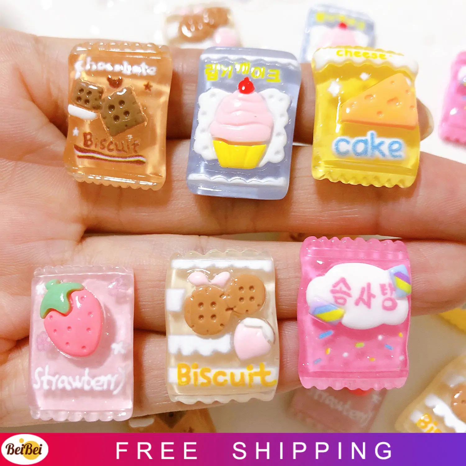 

Милые имитации печенья, конфеты, закуски, искусственная смола, украшения для рукоделия, аксессуары для кукольного домика