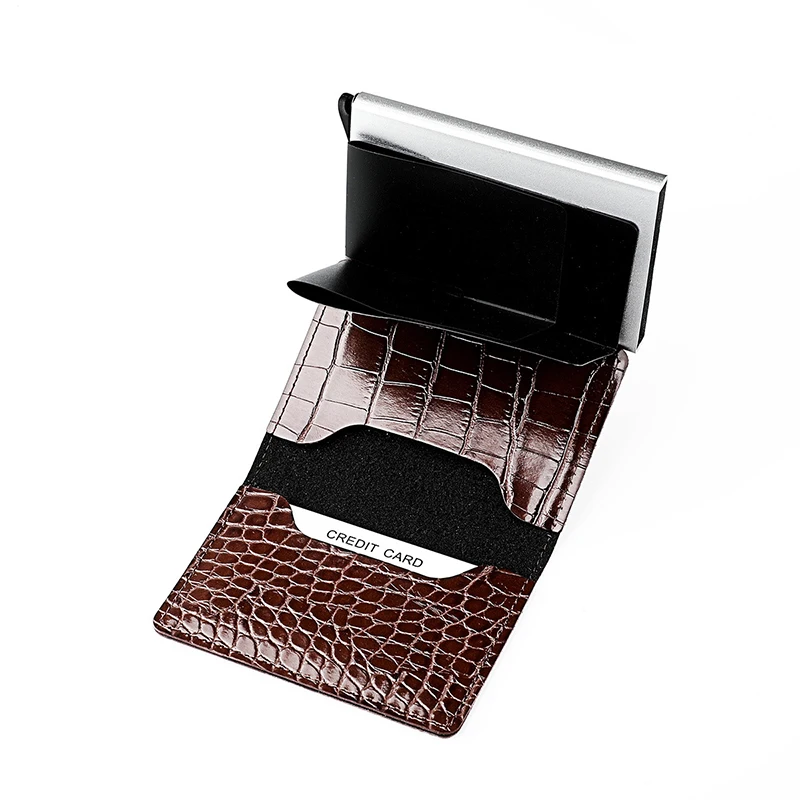 New Aluminum Women Wallet Cards Holders Men Purse Luxury Magic Slim Mini RFID Man Business Wallets Credit Card Note Holder Case