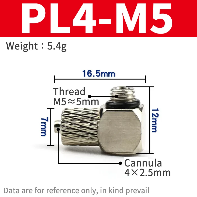 

5 шт. наружная резьба M3 M4 M5 M6-Воздушная трубка 3 мм 4 мм 6 мм внешний диаметр Мини Пневматический соединитель трубы винтовой быстроразъемный штуцер