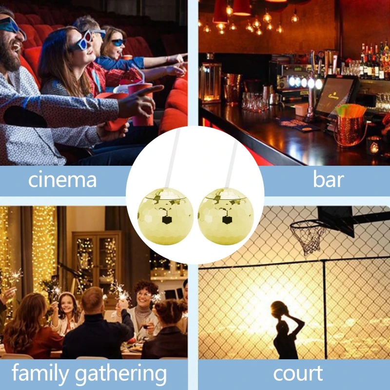 

4 шт./компл. чашки с блестящими шариками, коктейльные чашки, чайная бутылка для украшения дискотевечерние 24BD