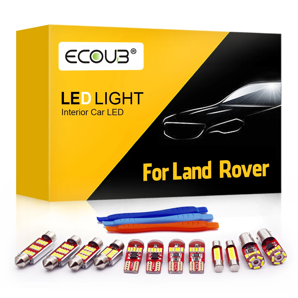 Voll FÜHRTE Innen Licht Kit für Range Rover Sport Evoque Entdeckung 2 3 Freelander LR2 LR3 LR4 Dome Trunk Licht canbus Paket