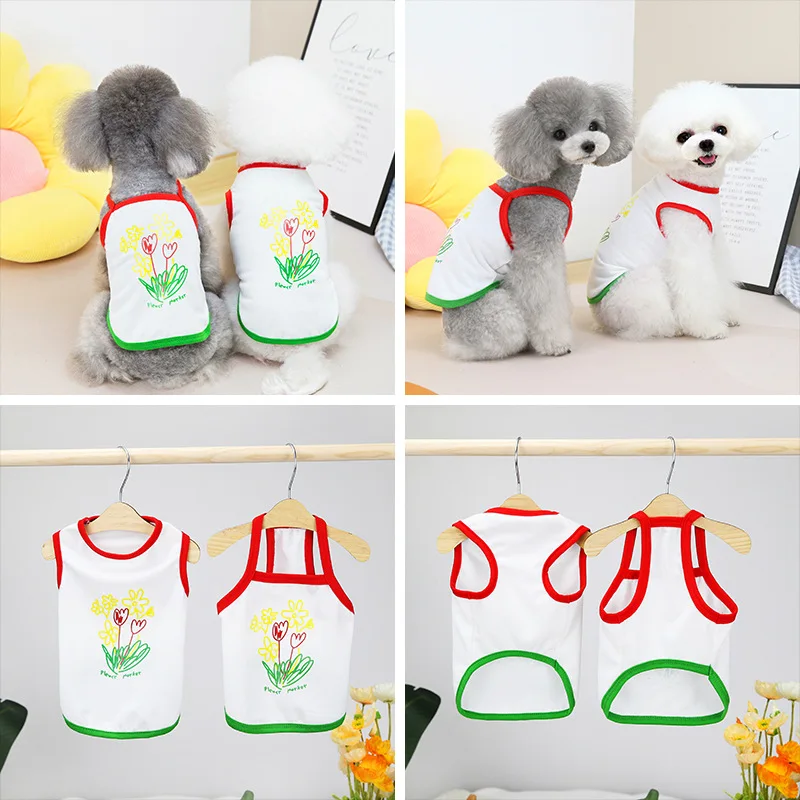 Дешевая Одежда для собак летняя юбка-жилет Женская юбка йоркширского