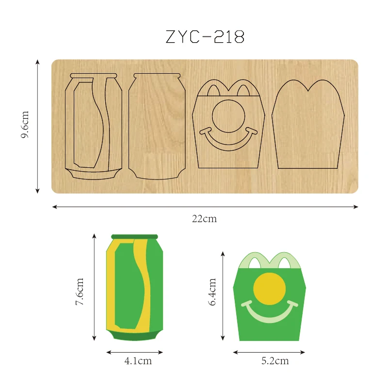 Деревянная форма для резки чашки молока подходит высечки ZYC-218