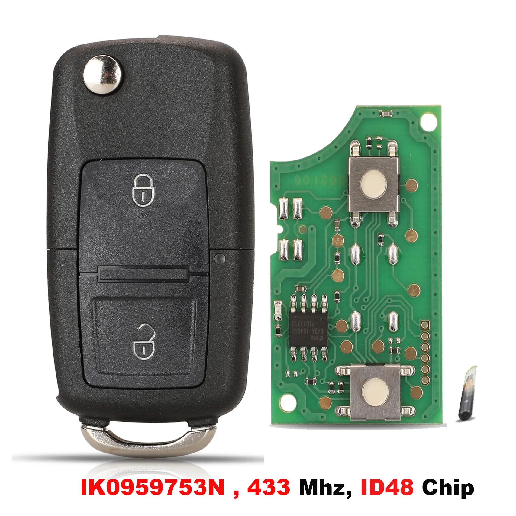 

Jingyuqin 433 МГц ID48Chip дистанционный ключ для VW Golf Mk6 Jetta Polo Scirocco для Skoda Octavia Superb Yeti для Seat Altea Ibiza Leon