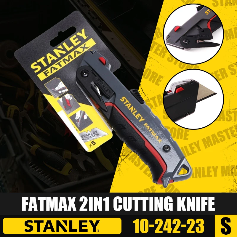 

STANLEY 10-242-23 FATMAX 2in1 Cutting Knife Woodworking Electricians Work Knives Hand Tools