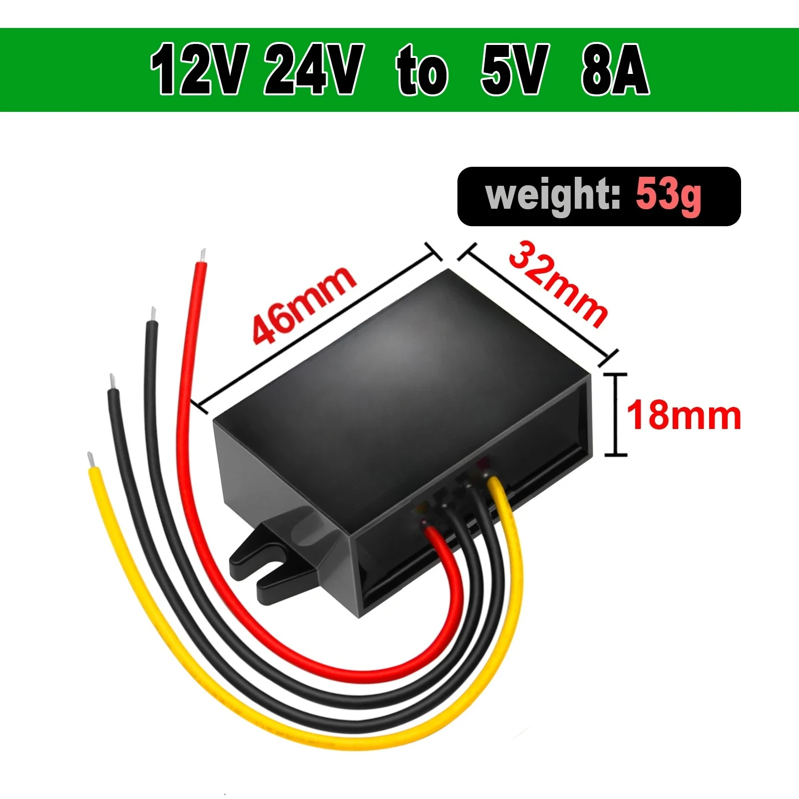 

WAOHEI Преобразователь DC/DC 12-24В в 5В