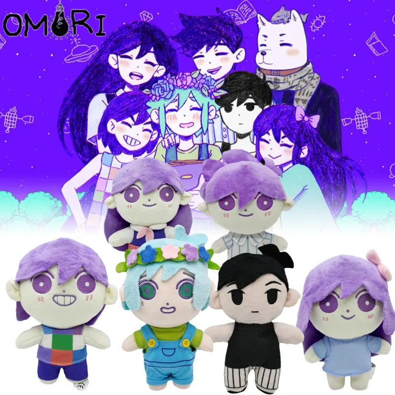 

Omori Plush Doll Cartoon Stuffed Pillow Toy Plushie Cute Omori Mari Aubrey Hero Kel Cosplay Props Merch Game OMORI Sunny Plush