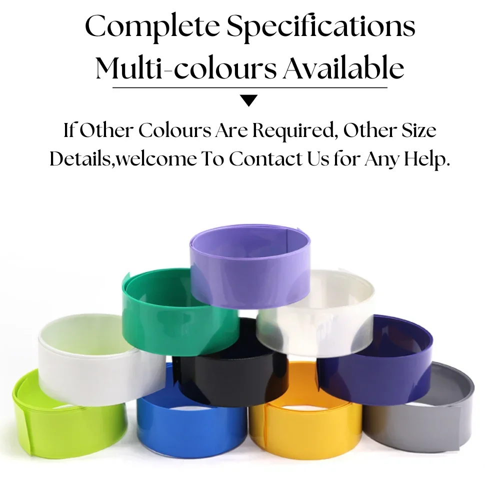 18650 Батарейный блок Lipo Синяя термоусадочная трубка из ПВХ ширина 103–400 мм.