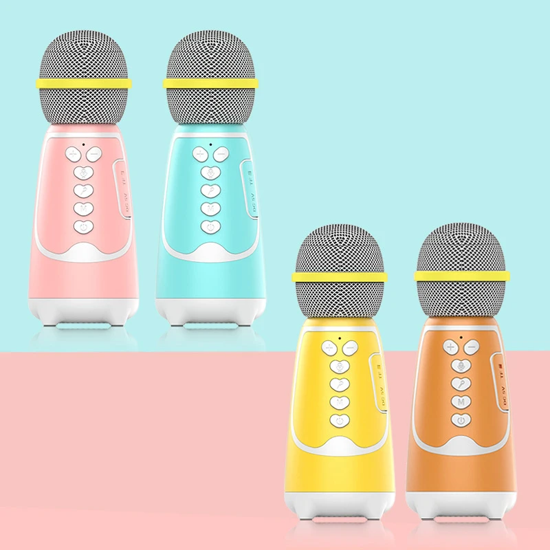 

Детский микрофон беспроводной Bluetooth микрофон для пения караоке вечеринки Подарки для детей