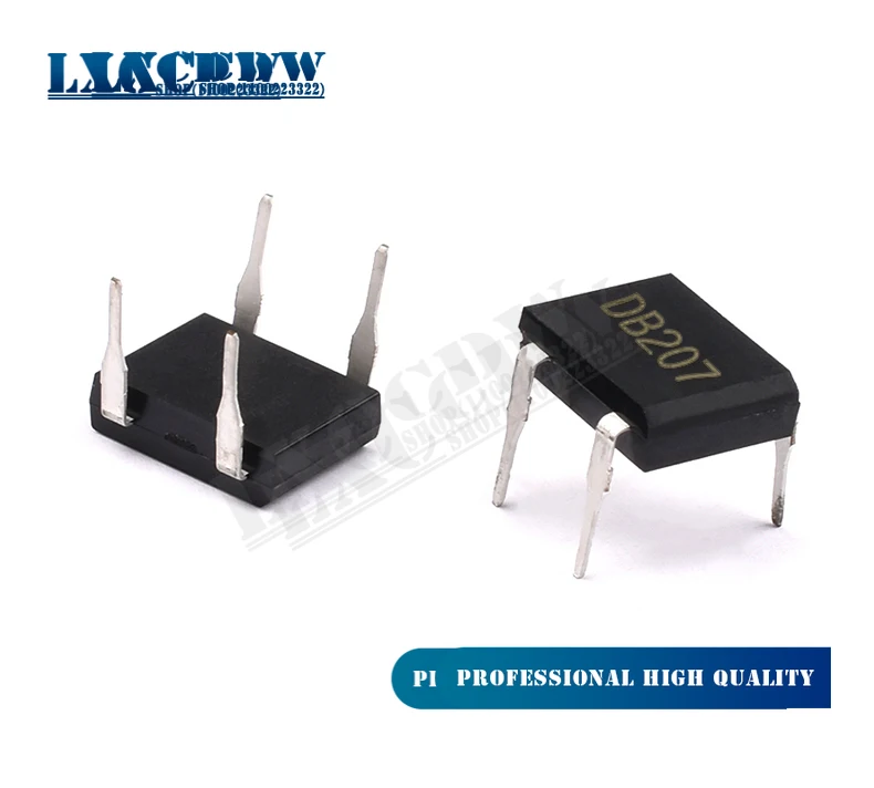 Мостовые выпрямители DB207 DIP-4, 1000 В, 2 А, DB104, DB157, DB107, DB207S, DB107S, DF06S, DF06, SOP-4, 5 шт.
