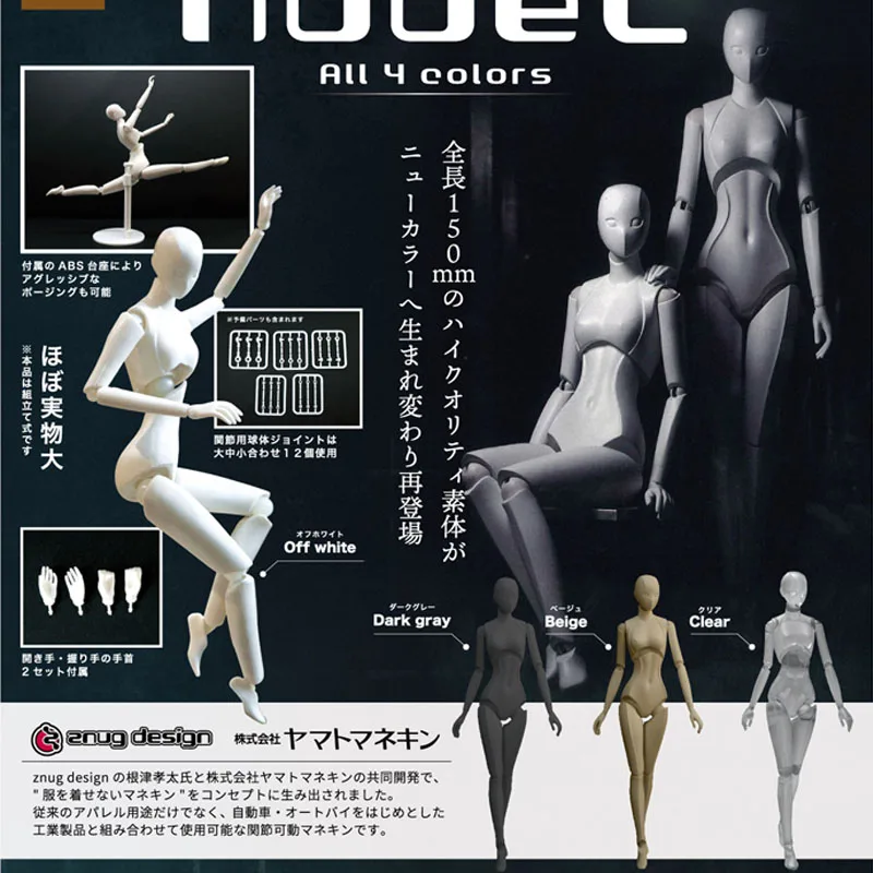 

Japan Original Genuine SO-TA Gashapon Kawaii Capsule Toys SOTA Full Joint Movable Figure Model BJD Nude 2
