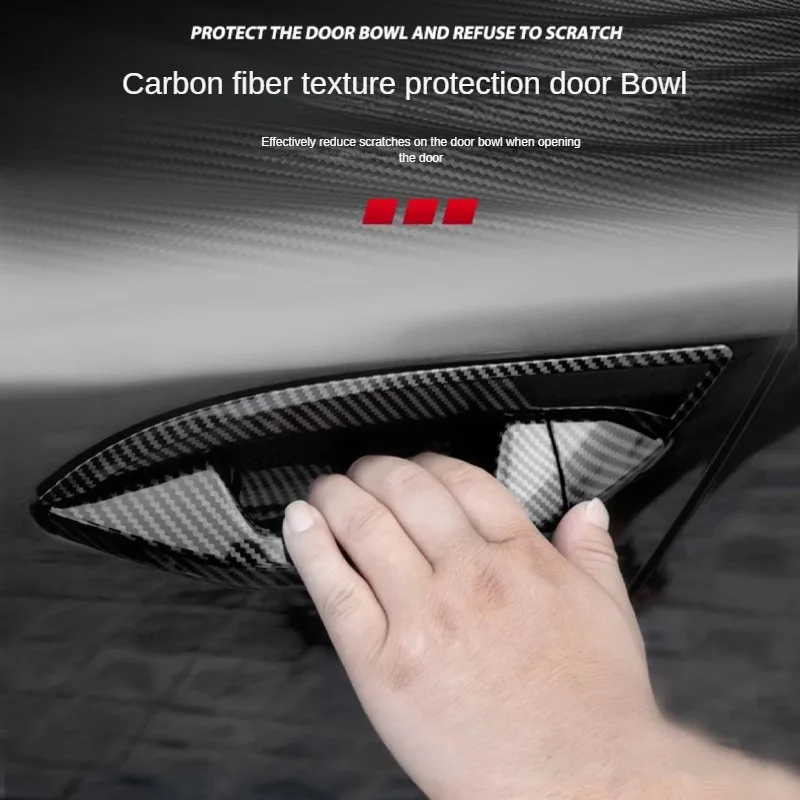 Фото 4 шт., накладки на дверные ручки Audi A4L/A5/Q5L/A3/A3L/A6L/A7 2017-2024 №4