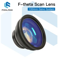 fonland f theta lens 1064nm focus lens laser focal length 63 420mm scan field 50%c3%9750 300%c3%97300 for yag fiber laser galvo system