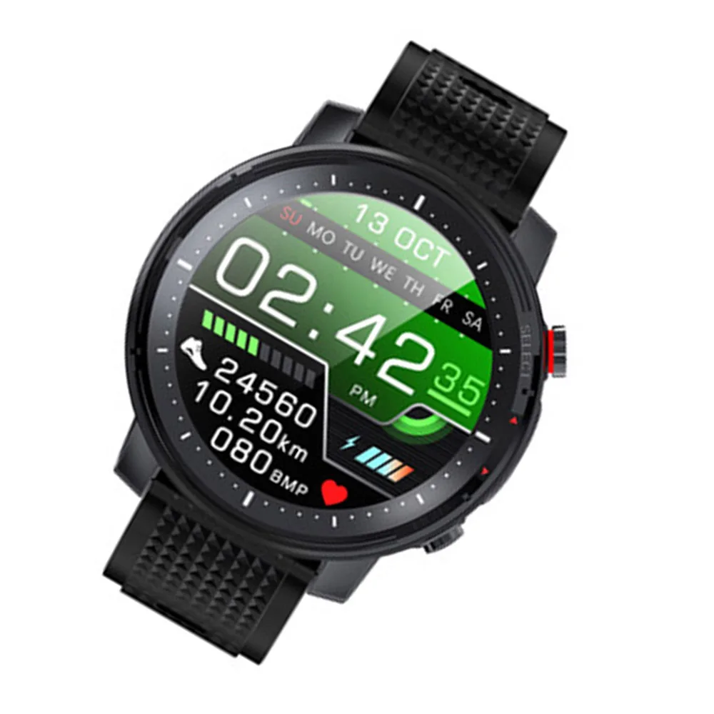 

L15 men watch sports intelligence 1.3 -inch screen waterproof joint circular retina display all IP68 measuring blood pressure he