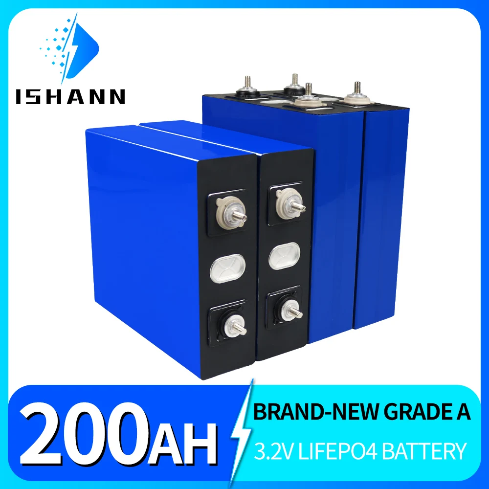 

3.2V 200AH Lifepo4 Battery LFP Cells Grade A 12V 24V 48V Rechargeable Battery Pack Deep Cycle for Golf Cart Vans EU US duty free