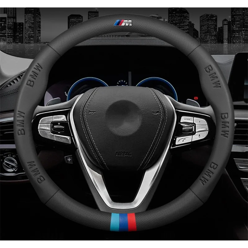 

Чехол на руль для автомобилей, E36, E46, E39, E60, E90, X1X5, X3, X6, F10, F20, G20, M3, M4, M5, дышащий, с тиснением