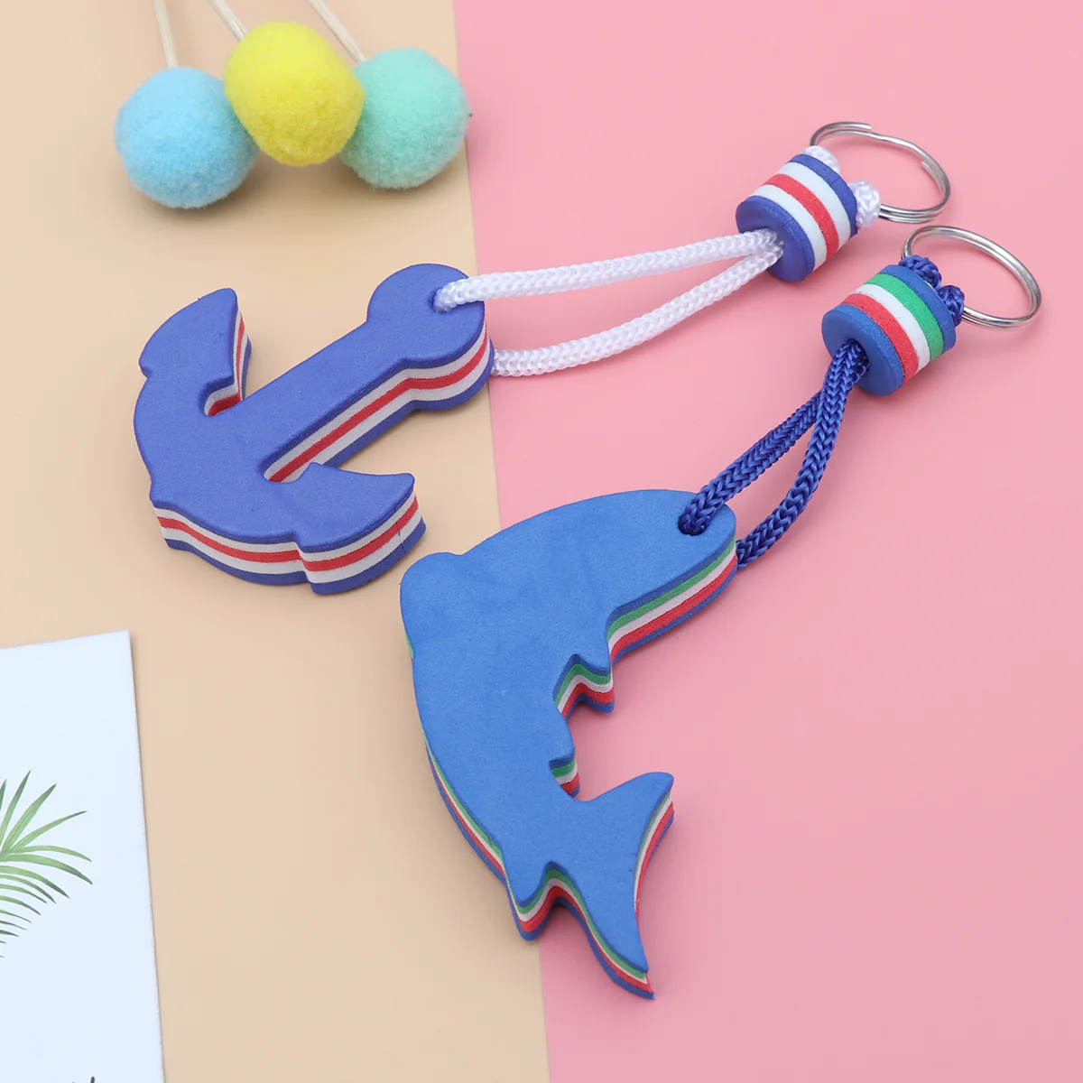 

Key Keychain Floating Boat Ring Chainfloat Boats Floats Eva Anchor Blue Rings Keys Dolphin Safety Keych Chains Aquapub