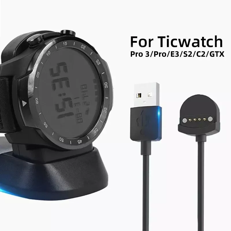 

Зарядное устройство для Ticwatch Pro/E3/Pro 3/Pro 3 GPS/Pro 3 LTE док-станция для быстрой зарядки USB Pro3 умные часы зарядное устройство аксессуары