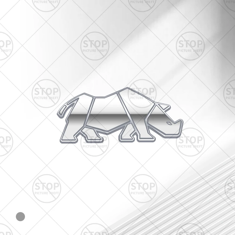 

Автомобильная наклейка с логотипом носорога, 3D наклейка, украшение на боковую часть кузова, эмблема заднего багажника для Suzuki Jimny Off Road JB33 JB43 JB74